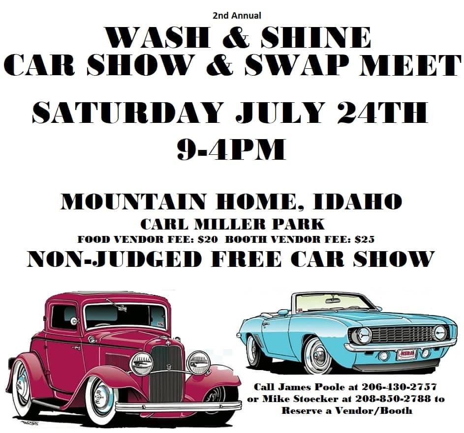 The 2nd Annual Wash & Shine Car Show & Swap Meet